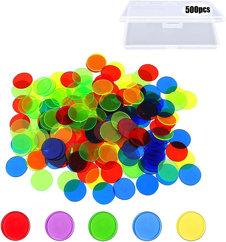 Jetons De Bingo Verts - Lot De 100 Pièces En ABS - Pour Jeux éducatifs Et Activités Ludiques