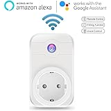 Presa Intelligente Wi-Fi, MEER Controllo Remoto Wireless della presa di corrente e di Luci e Apparecchi direttamente dal Telefono, Compatibile con Amazon Alexa Echo Google Home Non richiede Hub esterni