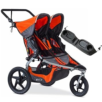 bob revolution double stroller orange