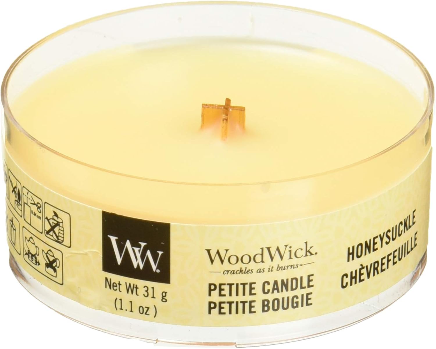 Woodwick Honeysuckle Petite Candle Amazon.co.uk Kitchen & Home