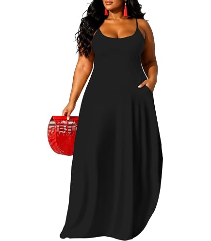 Women's Sleeveless Long Max Dress Beach Dresses Spring V Neck