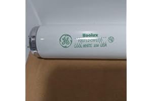 (2 Pack) GE F20T12/CW/ECO 20 Watt Cool White T12 Fluorescent Tube Light Bulb 24 Inch Lamp 20W F20T12 4100K