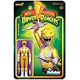 Super7 Mighty Morphin Power Rangers Yellow Ranger - 3.75" Power Rangers Action Figure with Accessories Classic TV Show Collectibles and Retro Toys