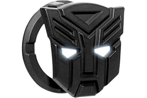 OFFCURVE Car Push to Start Button Cover Start Button Ring Engine Ignition Start Stop Button Switch Protective Cover Marvel Transformers Car Interior Accessory Cool Car Decoration Gift for Men, Black