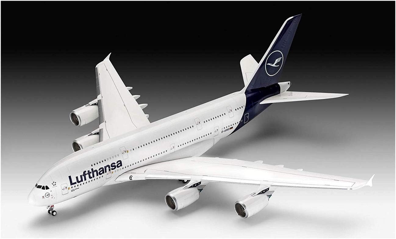 Revell 03872 Airbus A380-800 Lufthansa New Livery 1:144 Scale Unbuilt/Unpainted Plastic Model Kit, Various, 1/144 - Image 4