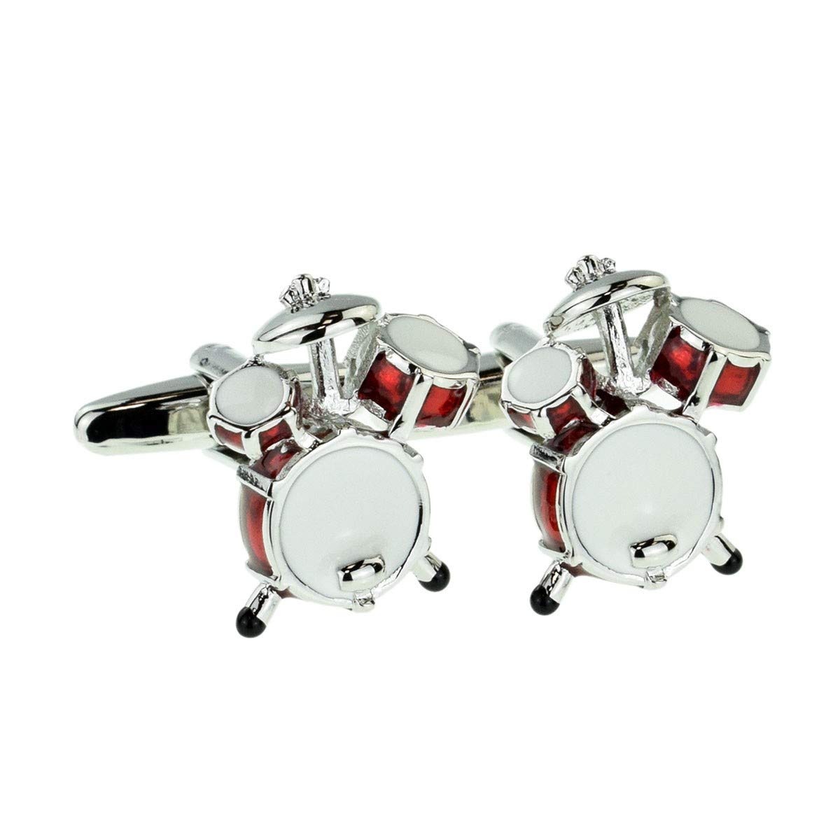 Red Drumkit Drum Cufflinks AJ206