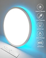 Peasur 30CM LED Ceiling Light 24W RGB Backlight Remote 3000-6500K Flush Round view 6