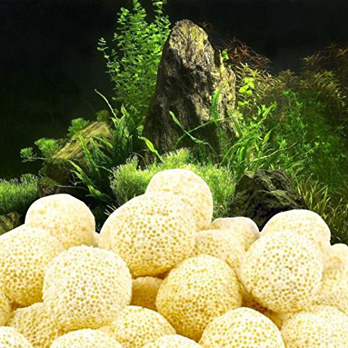 LiPing Ceramic Biochemical Ball Filter Media Nitrifying Bacteria House Aquarium Filter Accessories For Aquarium Water Cleaning (40PCS) - Thumbnail 4