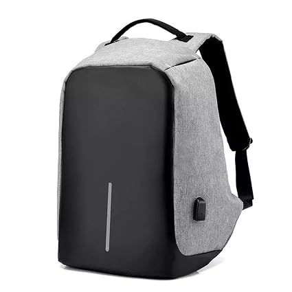 Cabriza ANT5 Fabric Anti-Theft Water Resistant Computer USB Charging Port Lightweight Laptop Backpack Bag Fitting 15.6-inch (Random Colour)