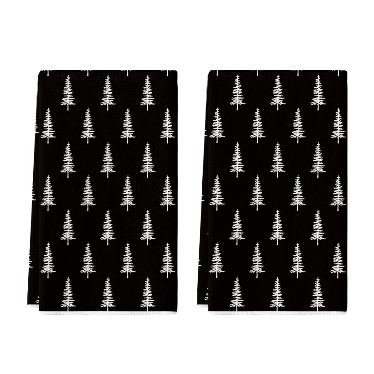 View 1 of ** ONLY ONE**
Artoid Mode Black Xmas Tree Christmas Kitchen Towels Dish Towels, 18x26 Inch Farmhouse Holiday Winter Decoration Cleaning Set of 2