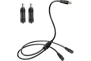 PAEKQ Solar Adapter 8mm Splitter, DC8mm Female and Male Combiner Cable Y Splitter Adapter Cable for Solar Panel Portable Power Station Compatible with Jackery Goal Zero