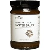 24Vegan - Vegan Oyster Sauce, Gluten Free, NON-GMO Oyster Mushroom Umami Sauce - Low Sugar, No MSG Added, All Natural Vegetar