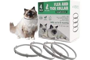 Cats Collars- 4PcsAdjustable Collars for Cats - Waterproof Cats Collar 38CM Suitable for Small, Medium and Large Cats