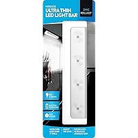 Brilliant Evolution Wireless LED Stick On Light 2 Pack, Under Cabinet Lights Battery Operated, Under The Counter Lights for K