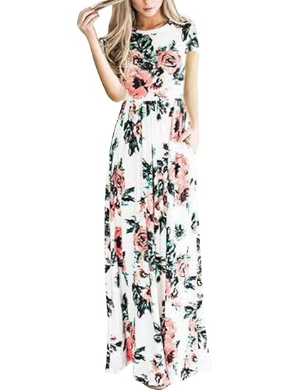 amazon white long sleeve maxi dress
