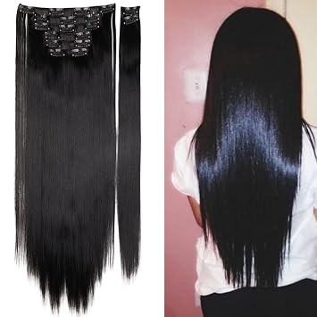 Amazon Com S Noilite 23 Inches Long Straight 8 Pieces Full Head