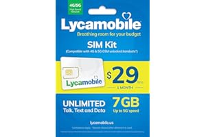 Lycamobile $29 Plan 1st Month Included SIM Card is Triple Cut Unlimited Natl Talk & Text to US and 65+ Countries 4GB Of 4G LTE