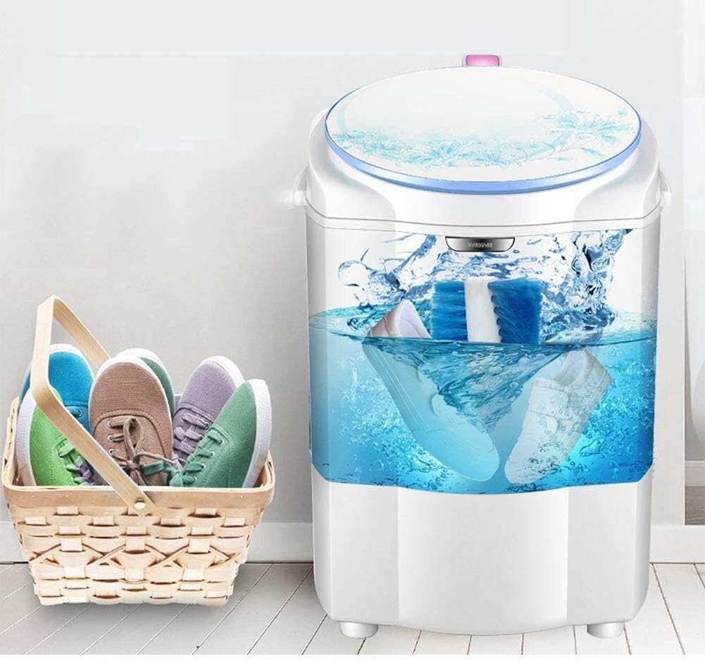 LAZNG Portable Mini Washing Machine Professional Ultrasonic Lazy Home Full-Automatic Shoes Washing Machine for Apartments Camping (Color : A)