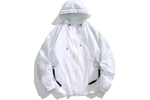 Acydar Men's UPF 50+ Sun Protection Outdoor Jacket Workout Athletic Jackets Lightweight Running Jacket