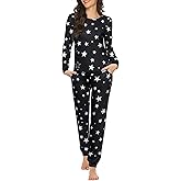 Ekouaer Womens Jogger Pajama Sets Long Sleeve Sleepwear Round Neck Nightwear Soft Pjs Lounge Sets with Pockets