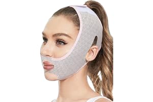 BOOGE 1 Pack V Line Shaping Face Masks, Face Sculpting Sleep Mask for Women Face Tightening Chin Mask Double Chin Tightener