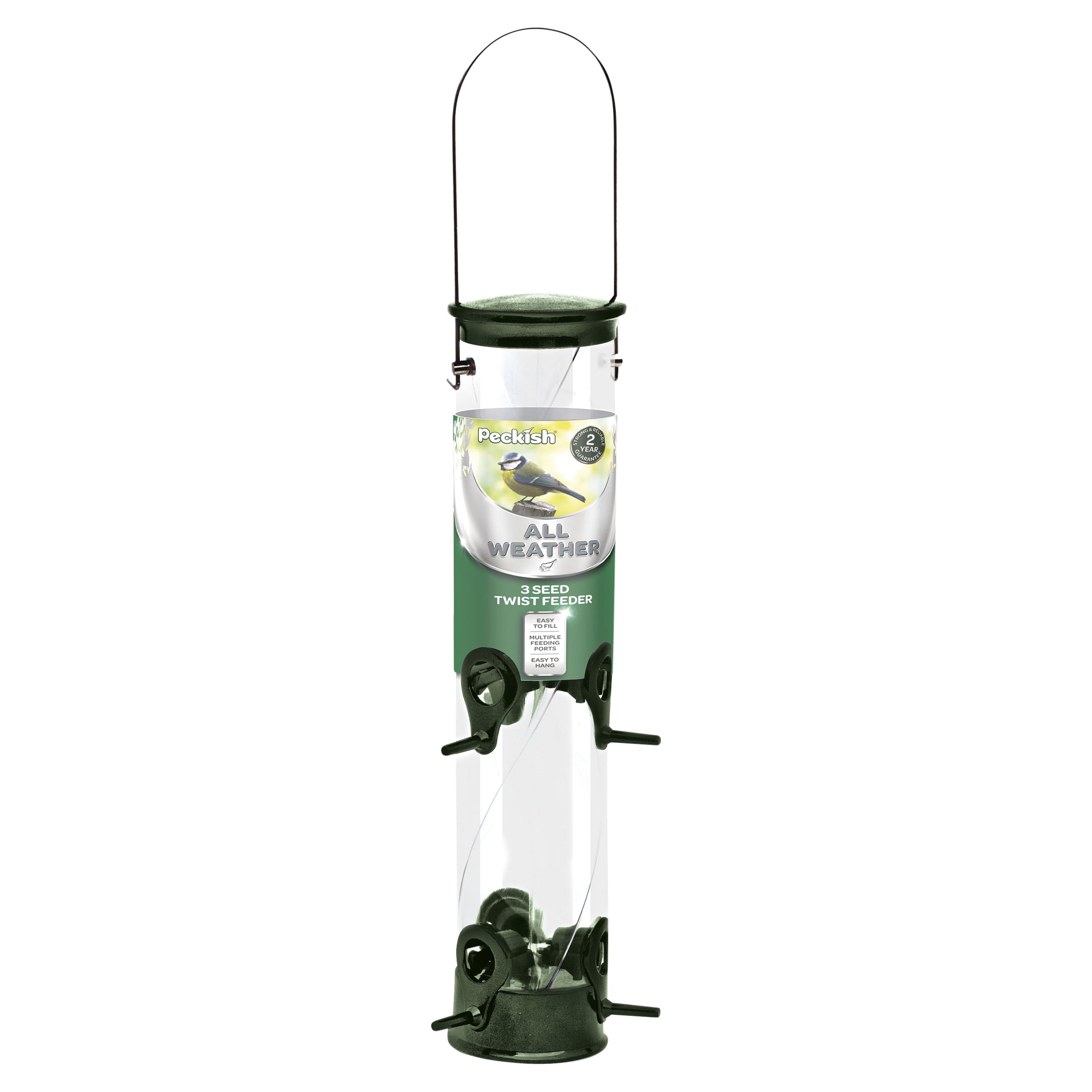 Peckish All Weather 3 Seed Bird Feeder, Large โ image 1