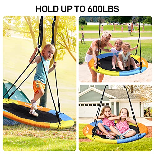 EagleStone ES14 40” Saucer Tree Swing for Kids Adults, Round Swing Set