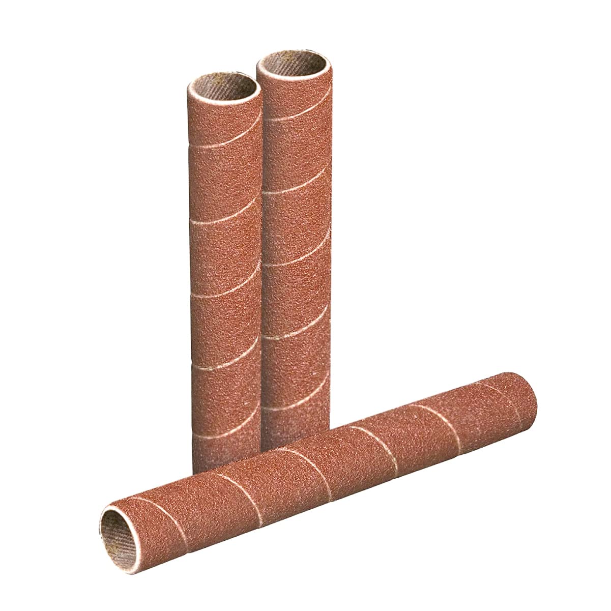 POWERTEC 11210 4.5 Inch Sanding Sleeves for Spindle Sander, 120 Grit, Aluminum Oxide Sandpaper Diameter 1/2 Inch – 3 Pack