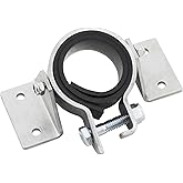 Universal Steering Column Mounting Bracket, 1.5-2 Inch, Polished Clamp-On | Mounts at Multiple Angles, Fits 1.5 to 2 Inch OD Columns, Includes Installation Hardware, Clean Polished Finish