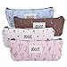eBoot Canvas Pen Pencil Case Stationery Pouch Bag Case Cosmetic Bags, Set of 4