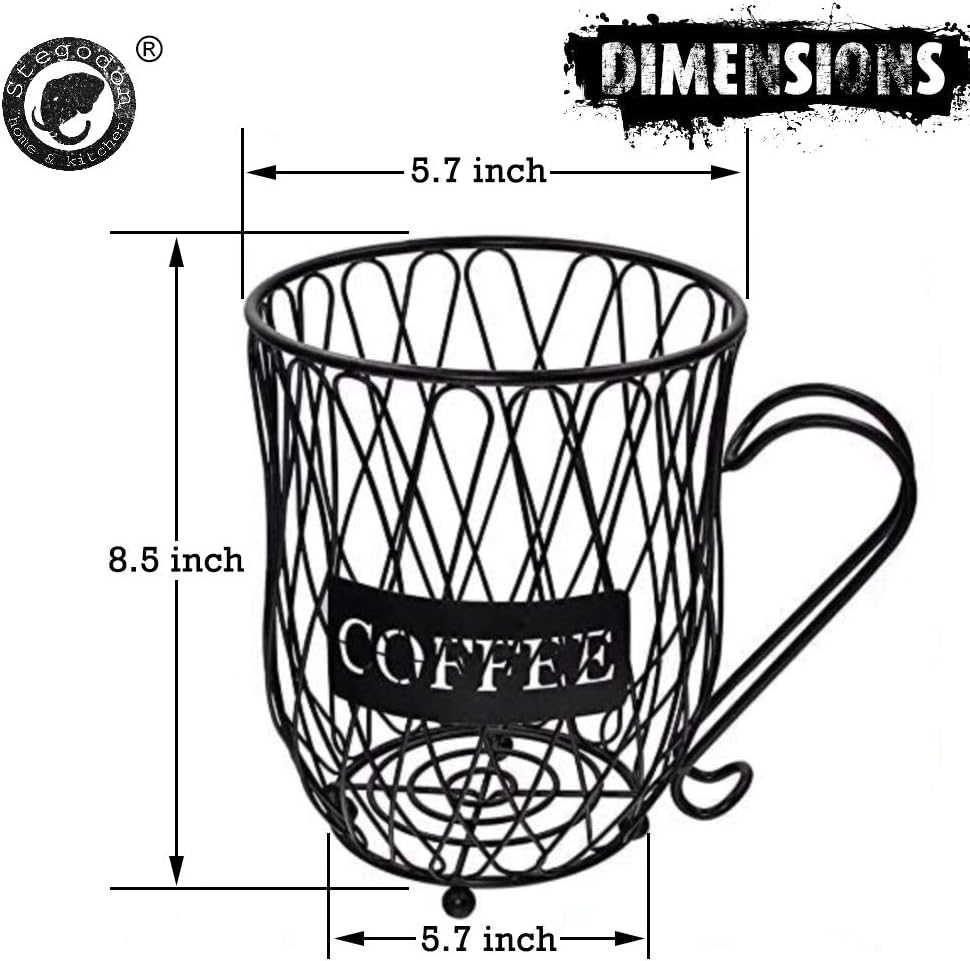 Coffee Pod Holder and Organizer Mug,Cup Keeper Coffee & Espresso Pod Holder, Coffee Mug Storage Basket: Kitchen & Dining