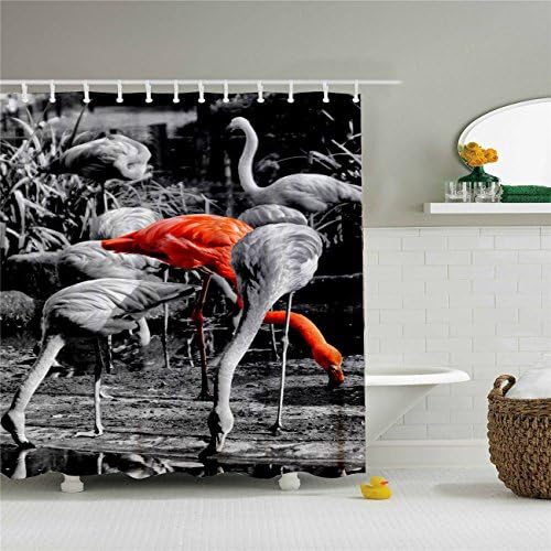 Target Flamingo Shower Curtain 69"x 84"- Machine Washable - 100% Polyester