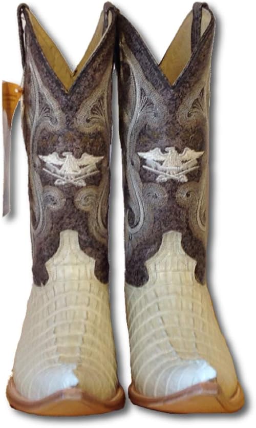 botas vaqueras color hueso