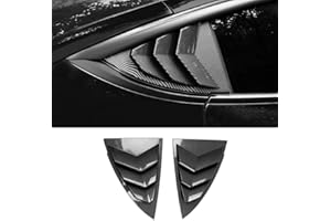 StarYtbl Rear Side Window Louvers Cover for 2020-2024 Tesla Model Y, Rear Air Vent Scoop Louvers, Not Fit 2025 Model Y Refres