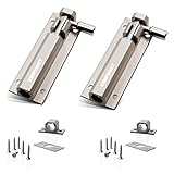 Enertai 2PCS Door Security Slide Latch Lock Barrel