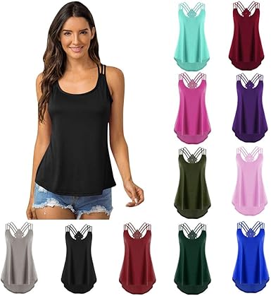 strappy workout tops