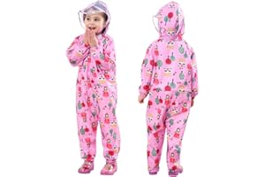 Kids Toddler Rain Suit - Muddy Buddy Waterproof Coverall Rainsuit One Piece Rain Coat Baby Rain Jacket 1-7 Years