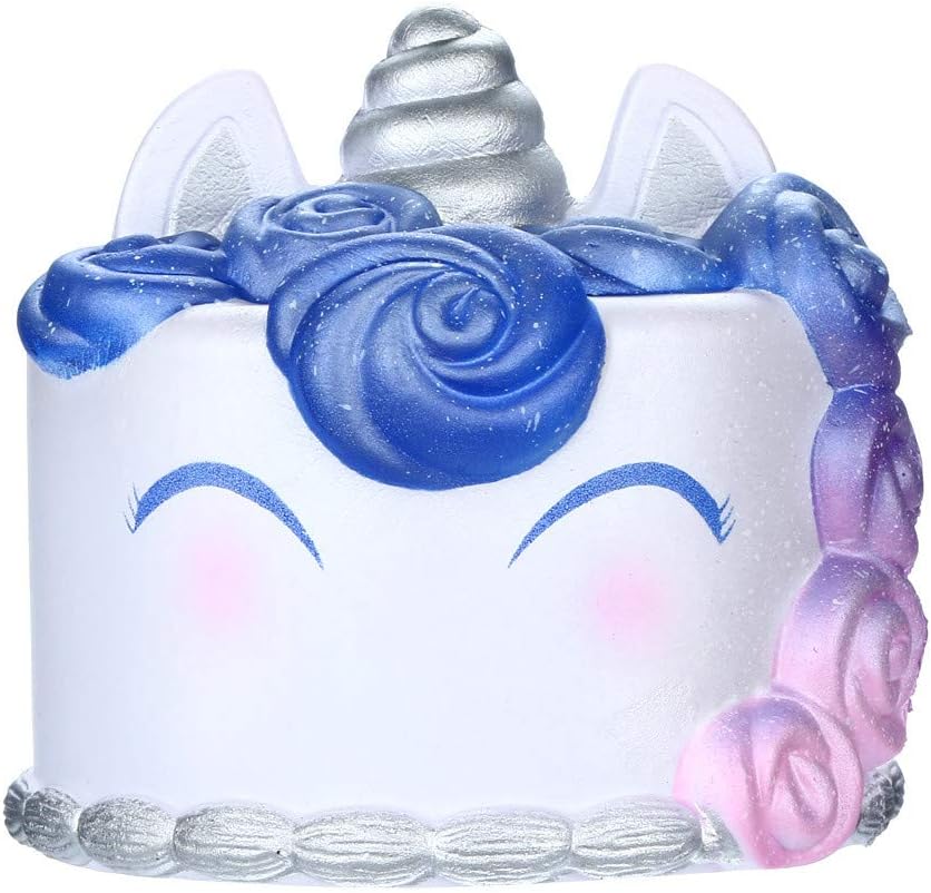 HTDBKDBK Jumbo Squishies Galaxy Unicorn Cake Toy Slow Rising Fruits Scented Stress Relief Toy Fun Collection Kawaii Funny Gag Gift