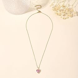 October Birthstone Necklace for Women 14K Gold