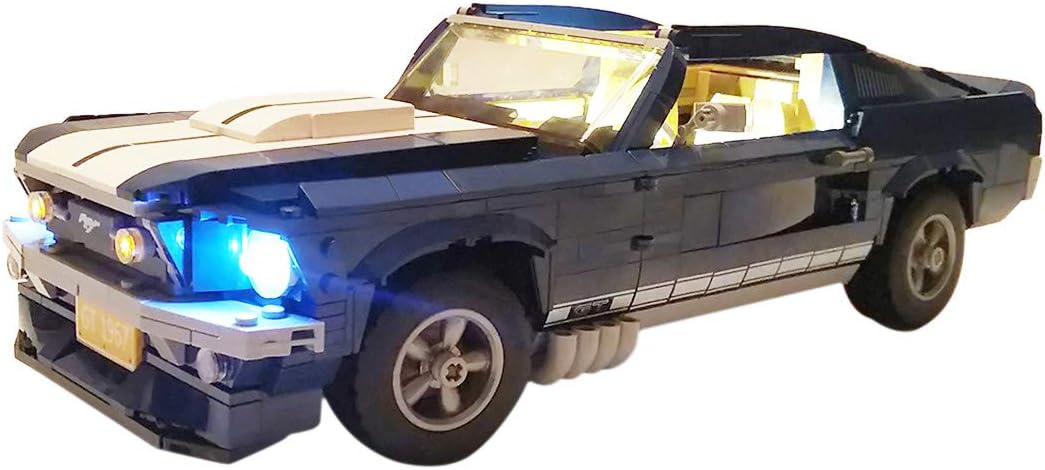 NURICH Light Set for LEGO GT Mutang 10265, USB Plug, LEGO Set is Not Included