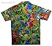 V.H.O Funky Hawaiian Shirt Men Short Sleeve Front-Pocket Jungle Animals Multiple Colors