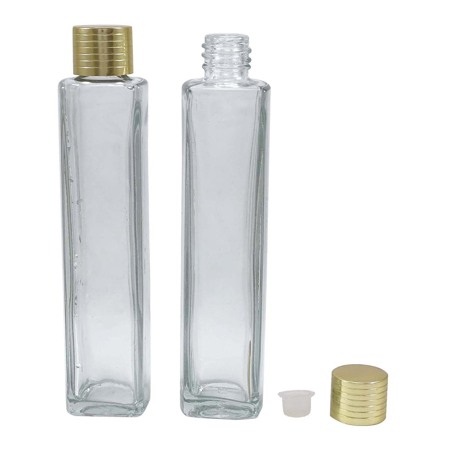 Empty Clear Glass Vial Bottle Refillable Essential Oil Aromatherapy 100 ml eBay
