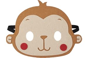 Jtnohx Felt Animal Masks, 10 Pcs Halloween Mask for Kids, Animal Costume for Birthday Party Supplies