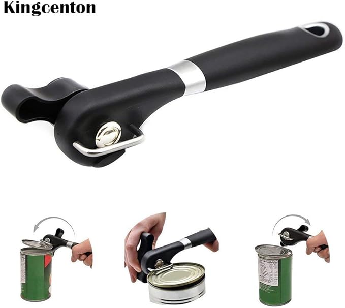 Manual Can Opener, Kingcenton Professional Hand Safe Cut Tin Opener Tool, Food Grade
