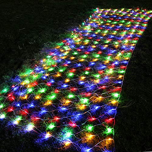 Joomer 12ft x 5ft 360 LED Christmas Net Lights, 8 Modes Bush Mesh