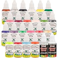 Custom Body Art 28-Bottle 24 Color Complete Nail Paint Set