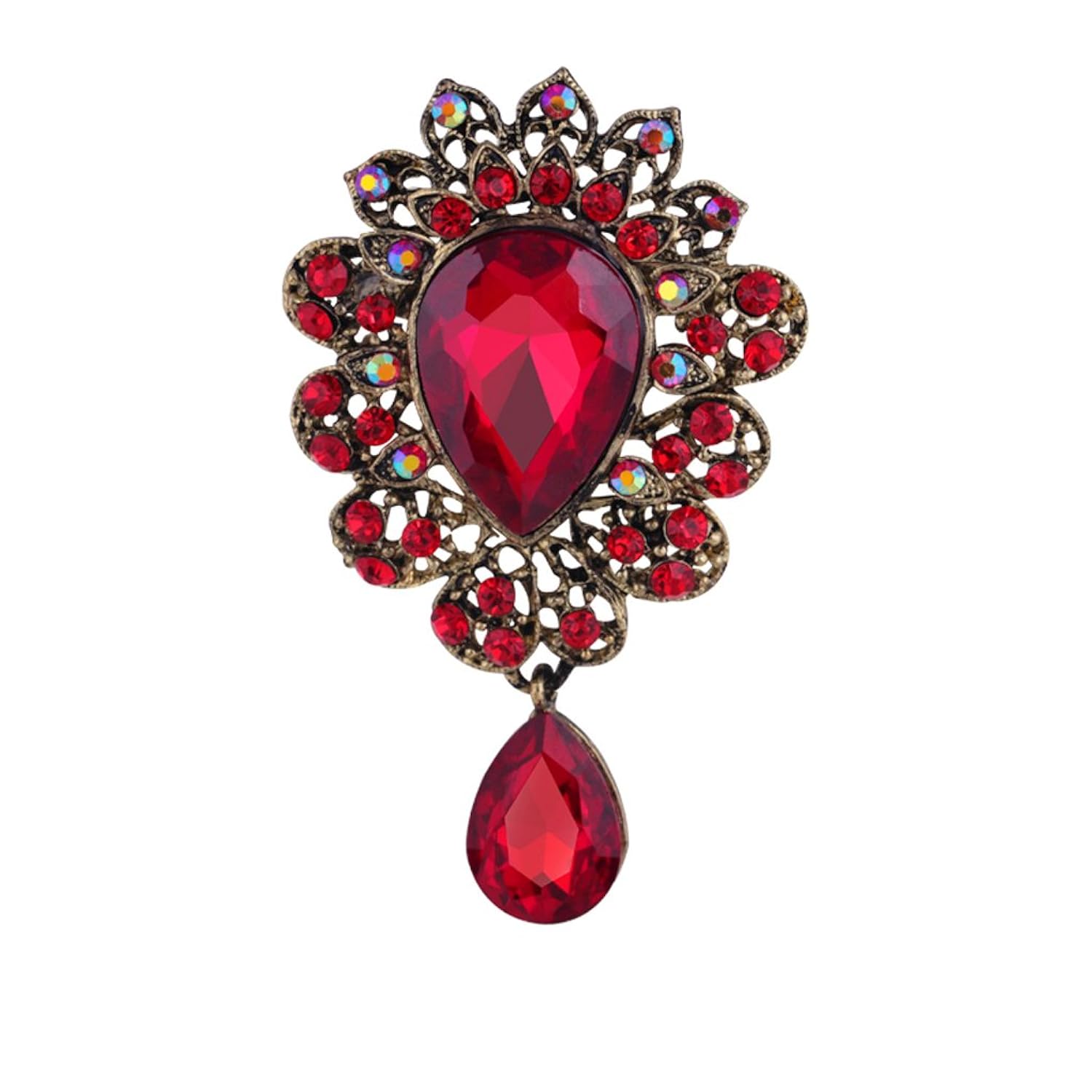 Bufanda De Las Mujeres De La Boda Diamantes De Imitaci¨®n Cristal Rojo