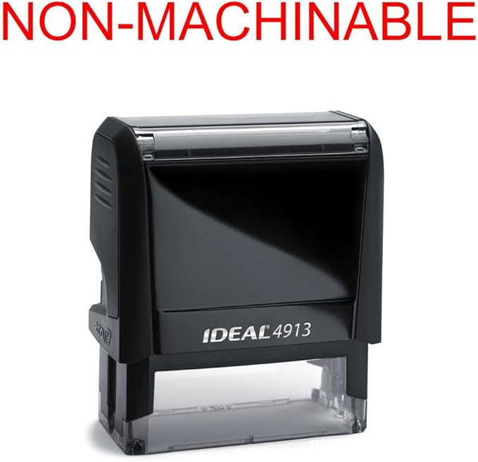 Nonmachinable Rubber Stamp for Office Use SelfInking