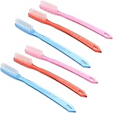 SUPVOX Manual Hard Bristles Toothbrush 6Pcs Teeth Stain Cleaning Brush for Adult Teeth Stain Clean (Random)