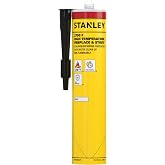 Stanley 2700F High Temp Black Fireplace &amp; Stove Sealant (1x10.1oz) &ndash; Heat Resistant Fire Caulk for Chimneys, Ovens, Grills, Wood Stoves &ndash; Non-Flammable, Fast Drying, Paintable &ndash; Cartridge, 1 Pack